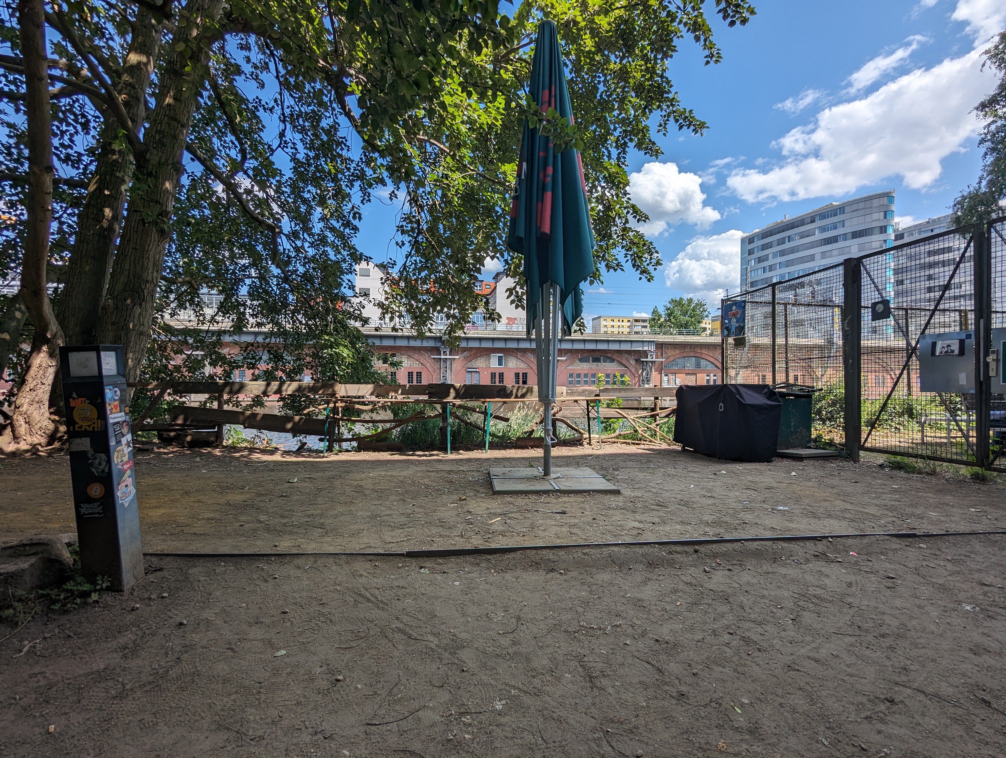 view of the river from c-base